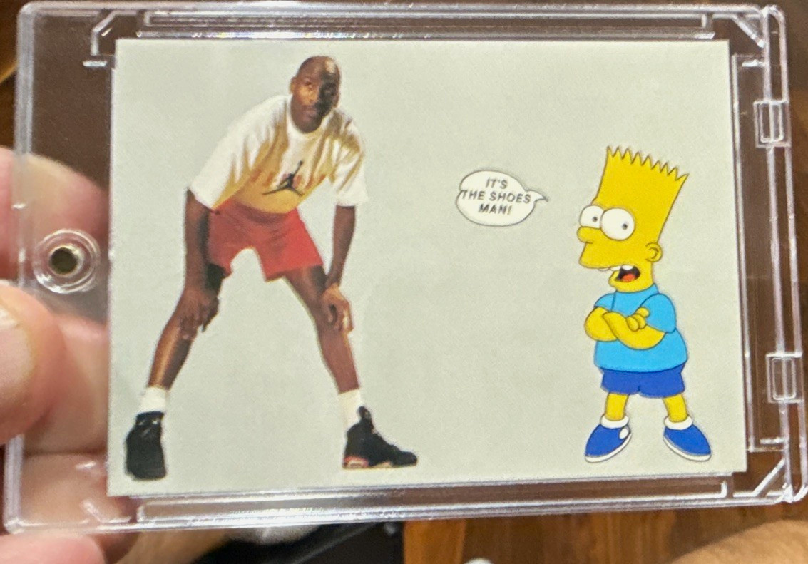 The Simpsons 1990 Jordan Knows Bart Insert Card #1 Bart Non-Sport Card