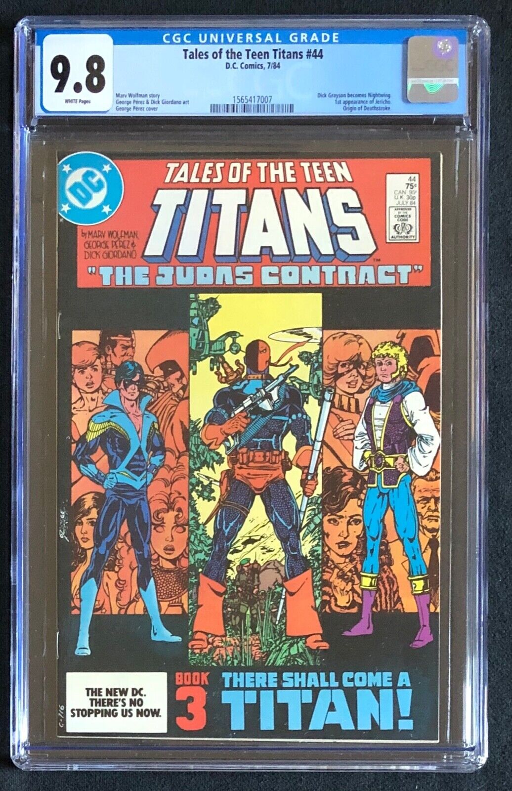Tales of the Teen Titans #44 CGC 9.8  1st app Nightwing / origin of DeathStroke