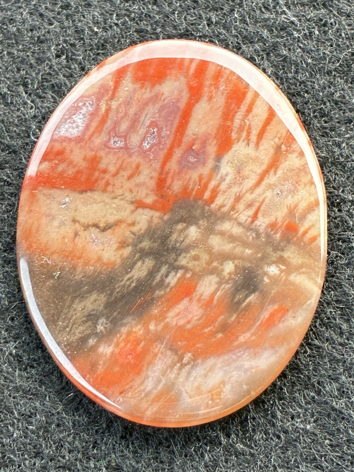 Cherry Creek Jasper Cabochon 40 X  30 mm