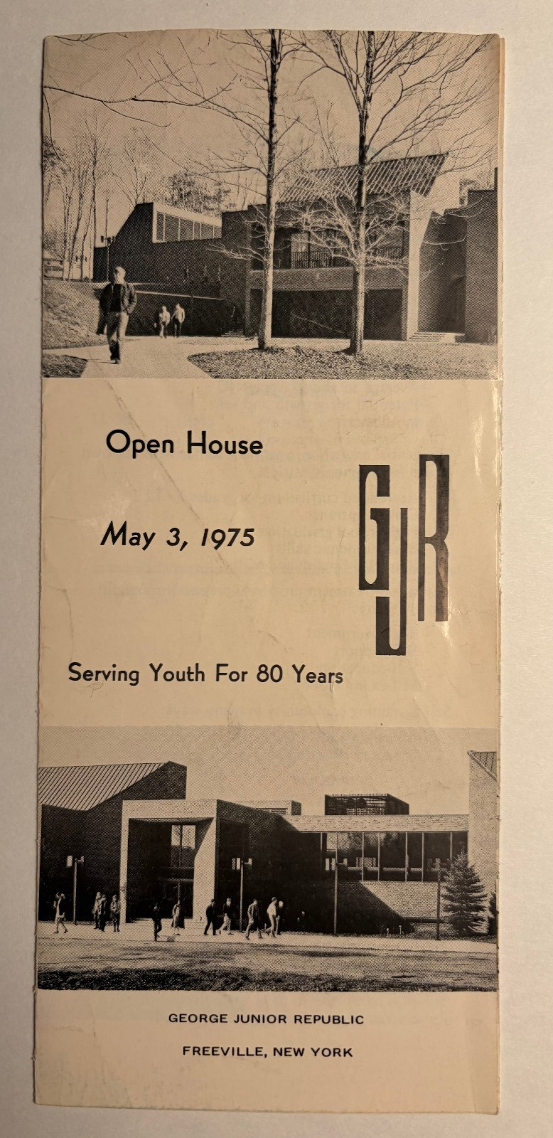 1975 George Junior Republic Open House Brochure Freeville New York Campus Map