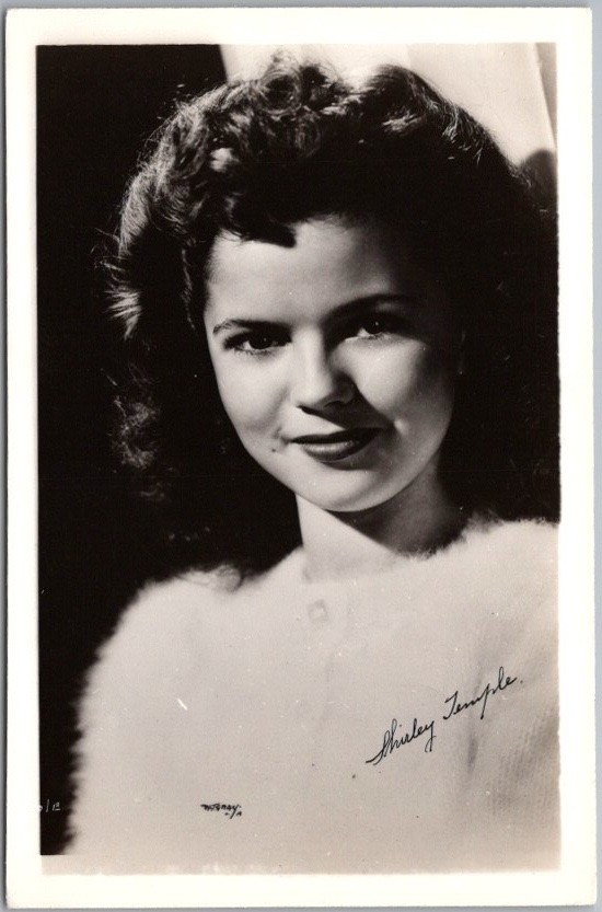 c1930s SHIRLEY TEMPLE Real Photo RPPC Postcard As a Teenager / W.J. GRAY Photo