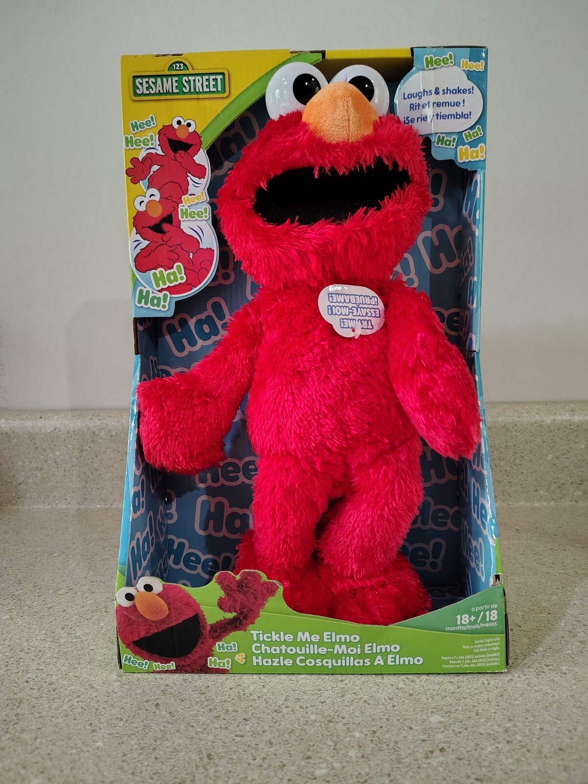 Sesame Street Tickle Me Elmo Interactive Plush Toy Red