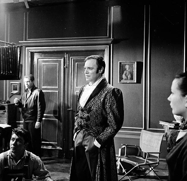 The actor Jean Topart on the shooting of the serial Rocambole the - Old Photo