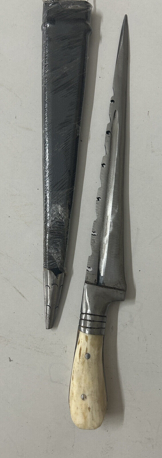 Khanjar 1910 Antique Wootz Antler Stag Buck Hilt Dagger Vintage Rare Collectible