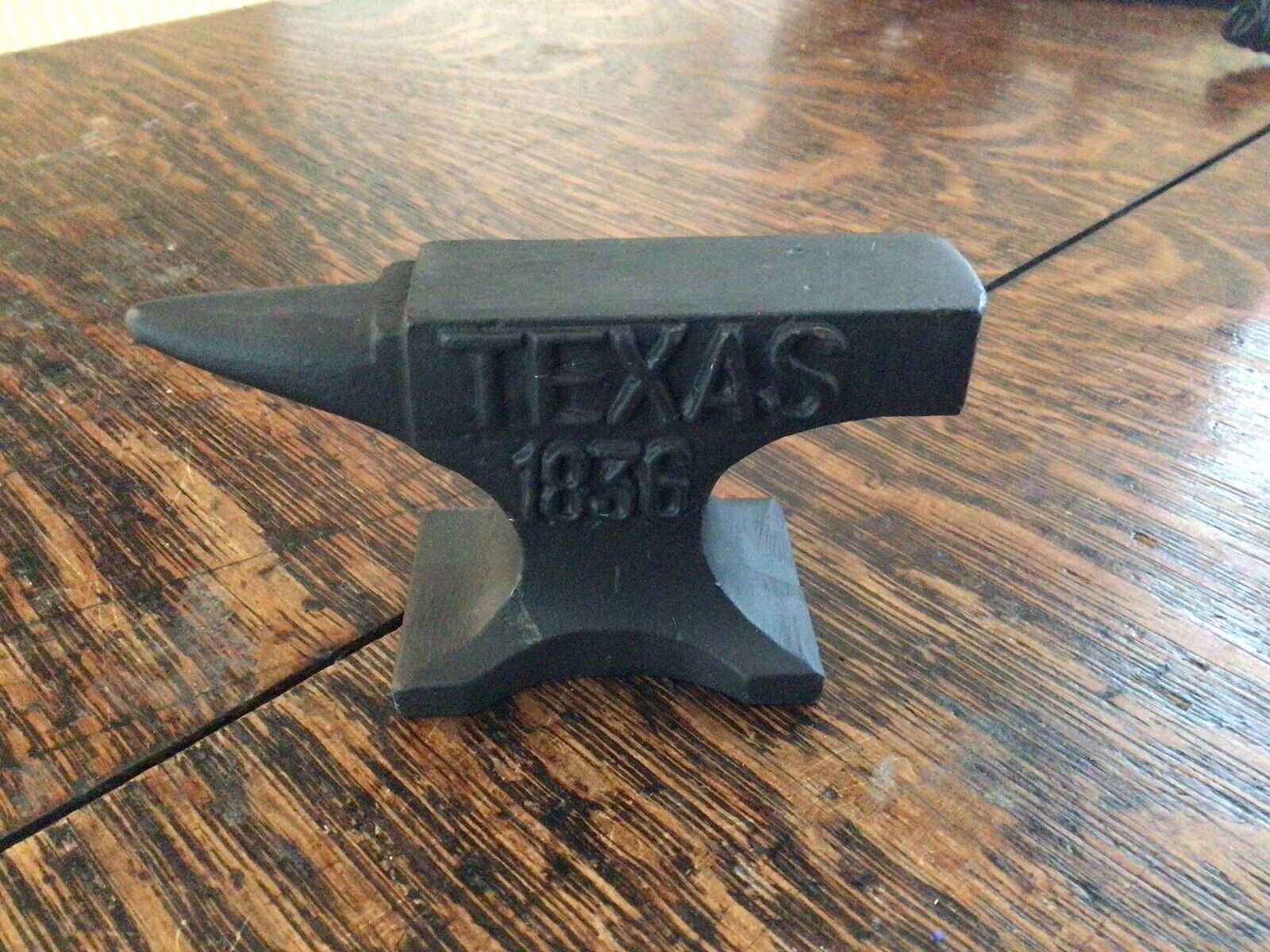 Vintage Style Cast Iron Texas 1836 Anvil Paperweight Collectors A Great Gift