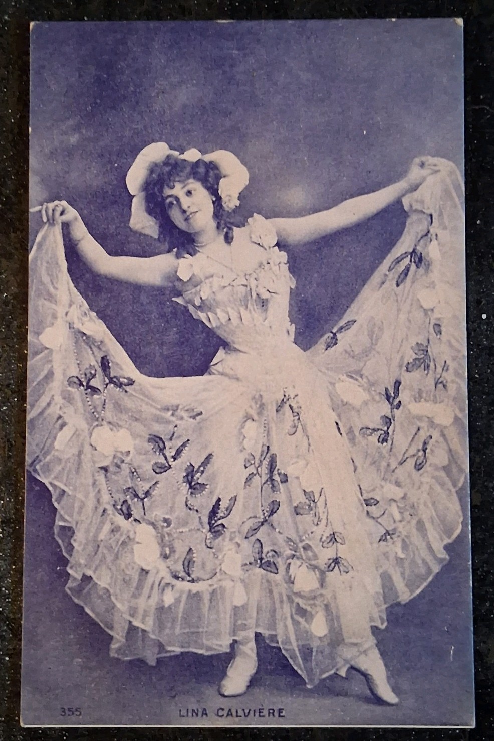 Old Undivided Back Postcard Lina Calviere Actress Performer Vaudeville Edwardian