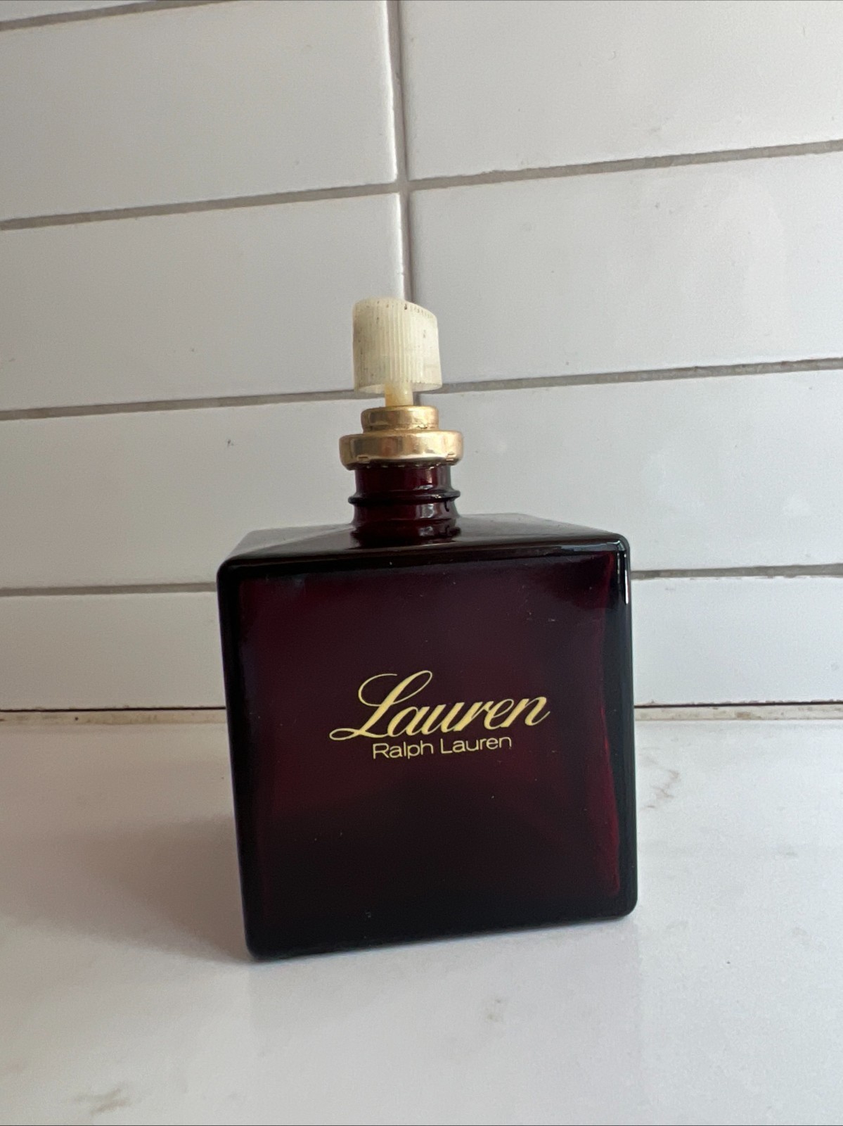 LAUREN BY RALPH LAUREN EDT Natural Spray EDT 4 oz Vintage EMPTY BOTTLE ONLY