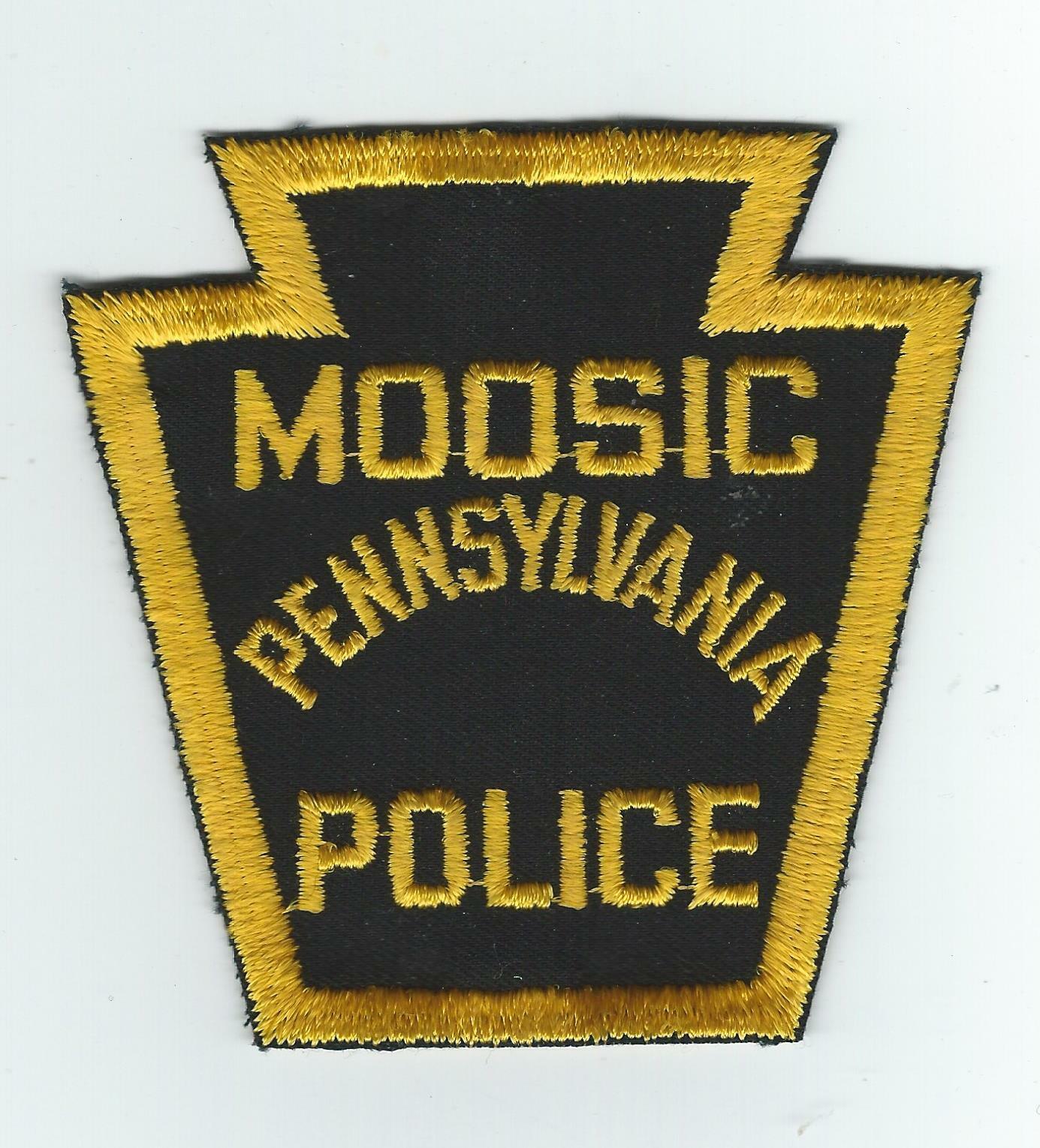 VINTAGE MOOSIC, PENNSYLVANIA POLICE (CHEESE CLOTH BACK) patch