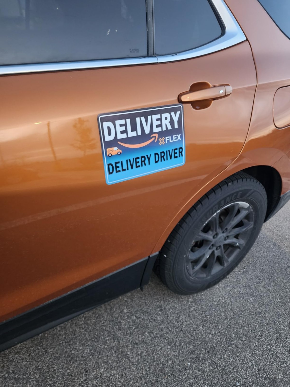 3PCS Delivery Driver Car Magnet Set High Reflective Waterproof Removable Sign