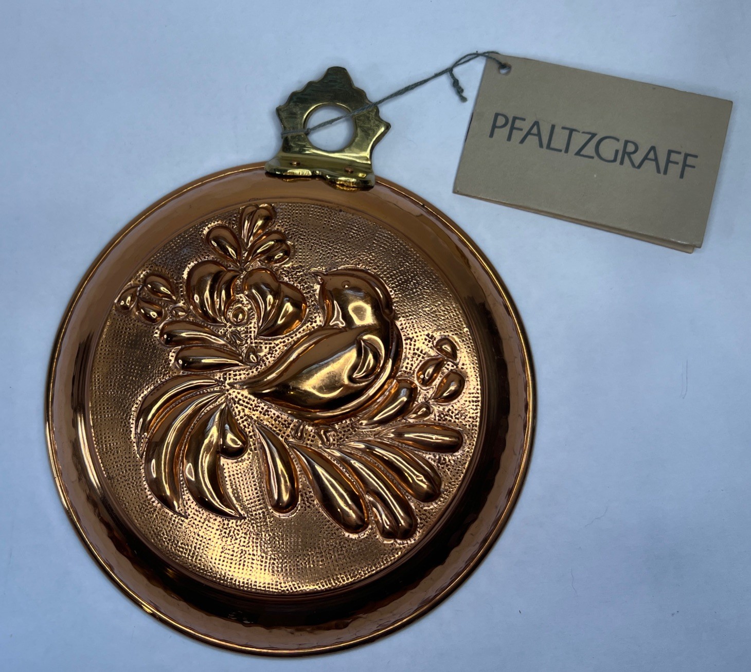 Vintage Pfaltzgraff Copper Mold Bird NOS 7”