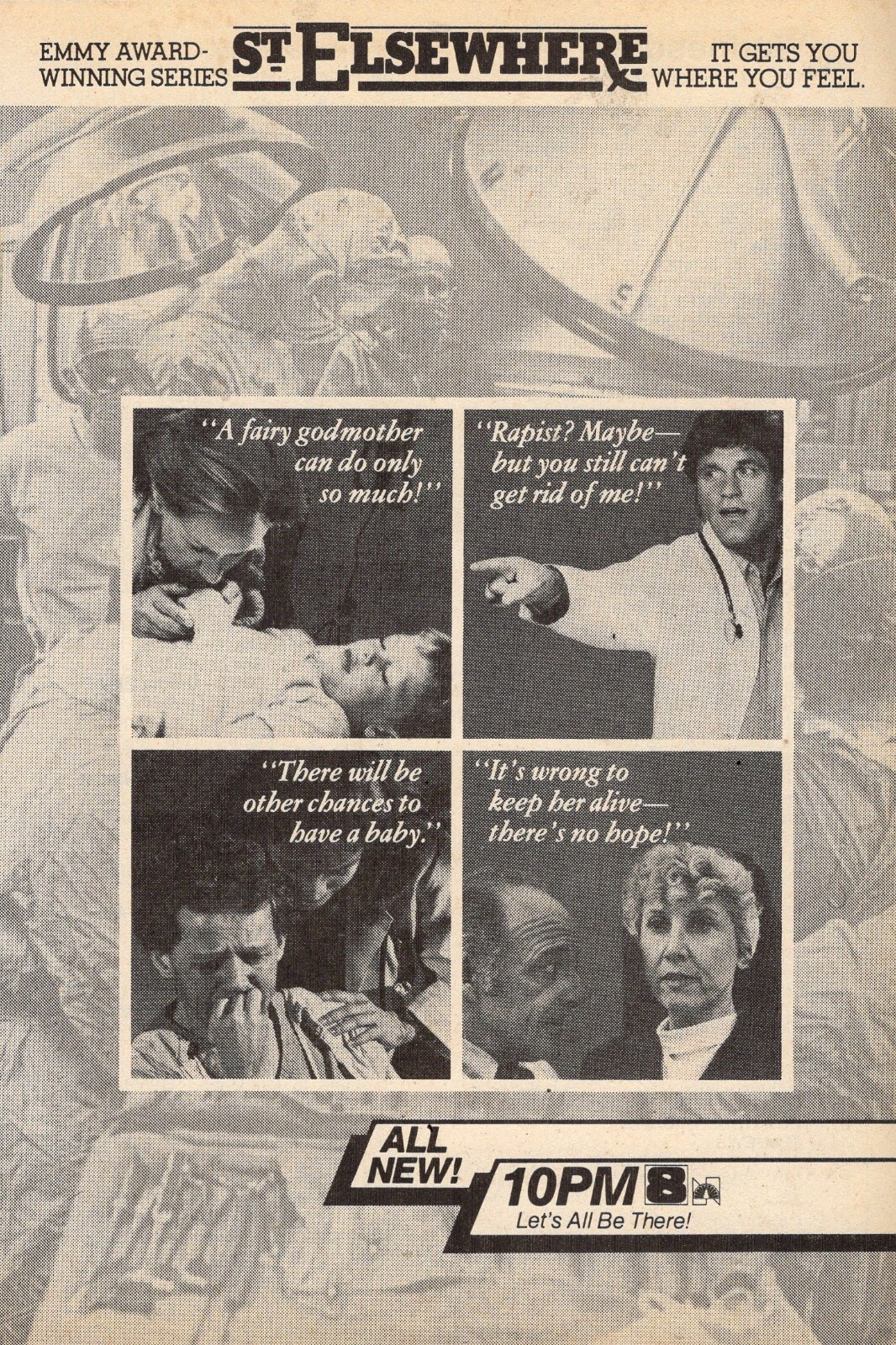 1984 TV AD / ST ELSEWHERE TELEVISION SERIES / EMMY AWARD WINNING