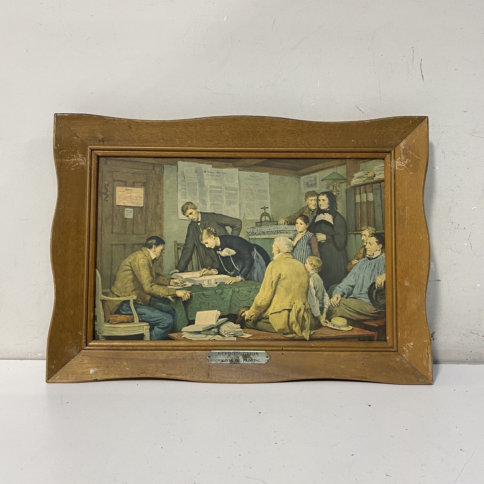 Albert Anker The Civil Marriage Framed Reproduction Print 15x20 Genre Scene