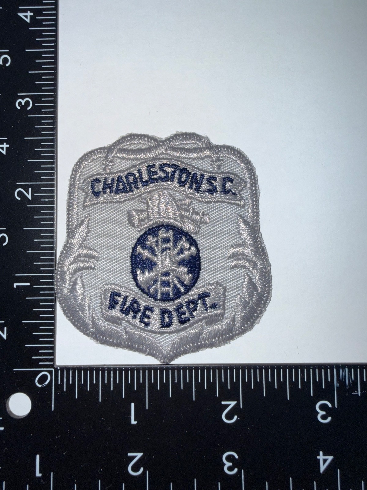 Small Charleston South Carolina SC Fire Dept Shoulder Hat Patch Obsolete Small Charleston South Carolina SC Fire Dept Shoulder Hat Patch Obsolete