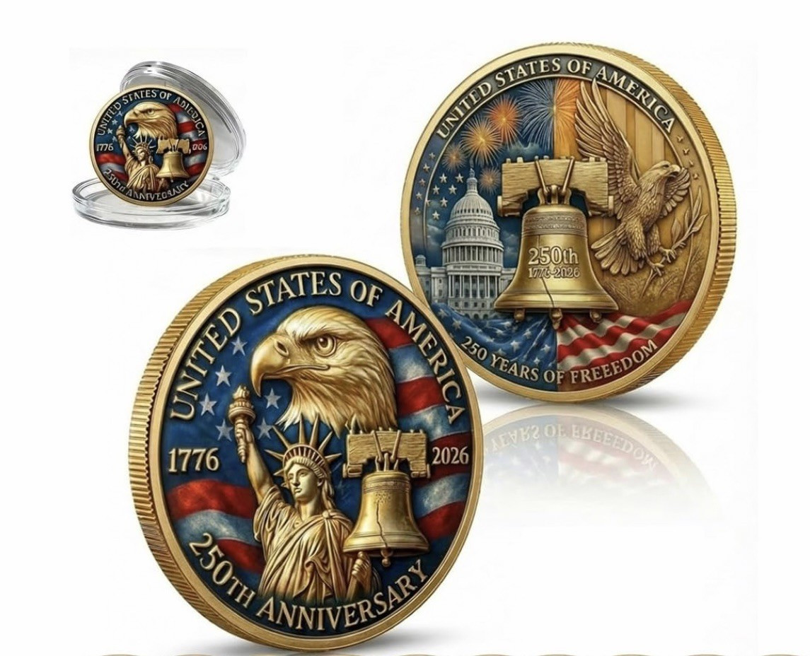 USA 250th Anniversary 1776-2026 Challenge Coin/Medallion 1.57\