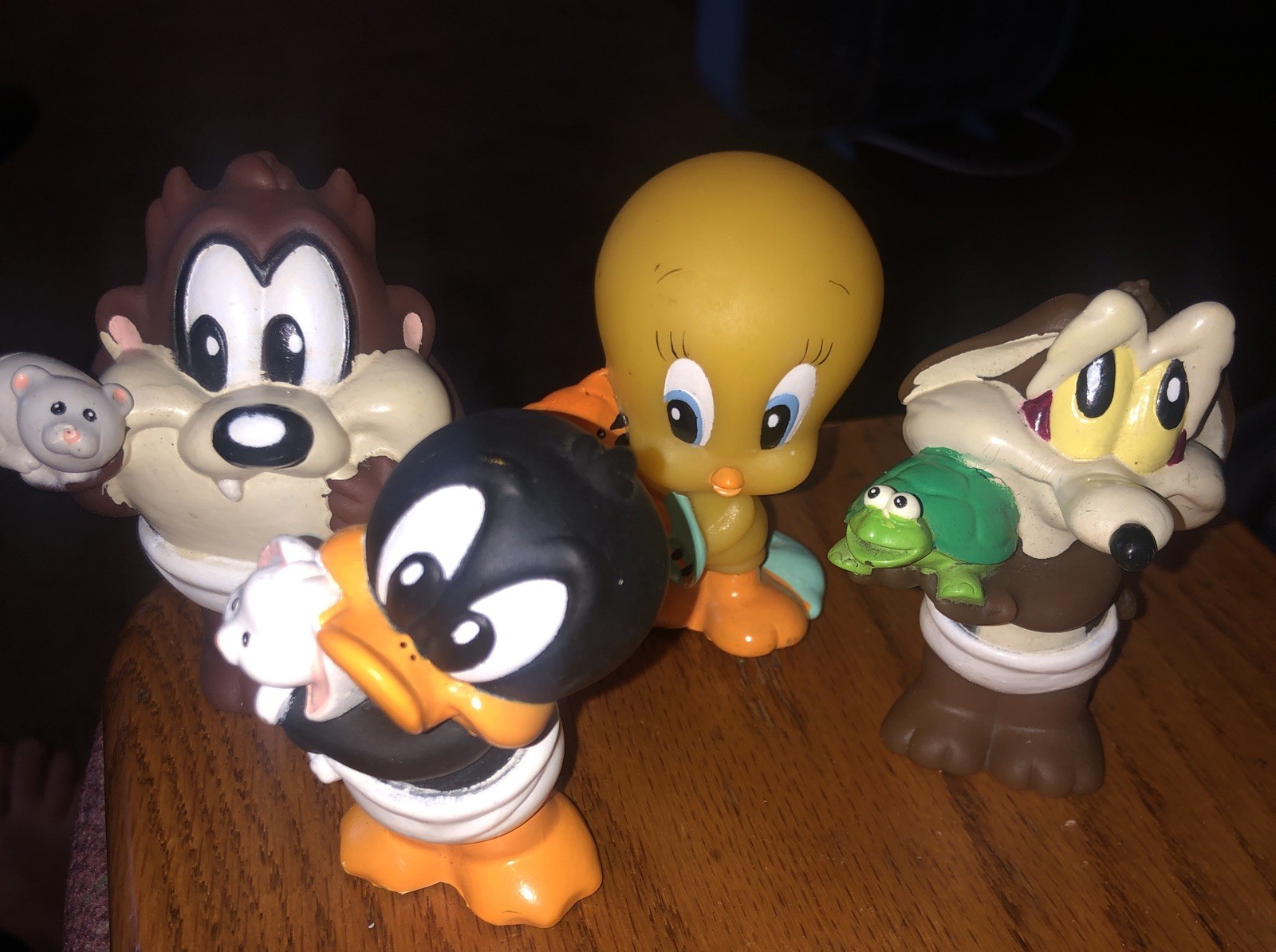 VTG Baby Looney Tunes Best Buddies Tyco Figures Wiley Coyote, Taz, Tweety, Daffy