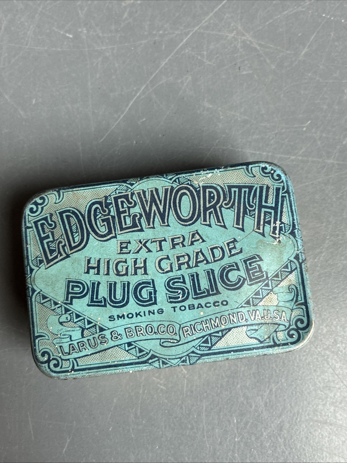 Vintage Edgeworth Extra High Grade Plug Slice Smoking tobacco Tin