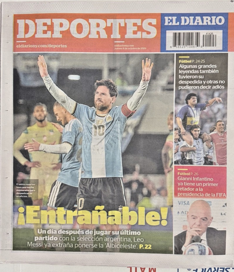 Lionel Messi Last Game With Argentina National Team El Diario NY  10/8/2026