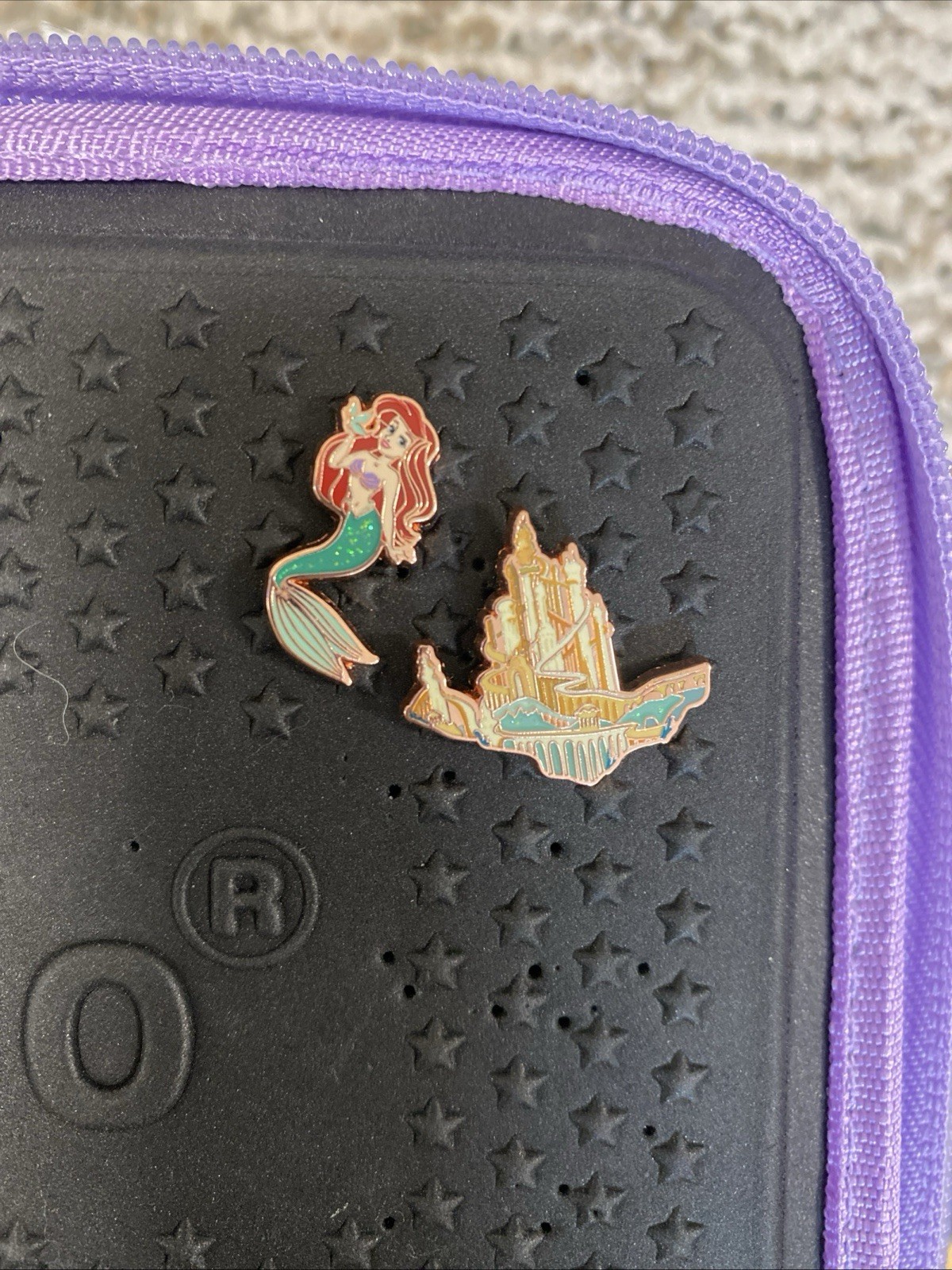 CHASER Rose Gold Disney PALM Ariel Glitter Micro Princess Castle Pin SE 50