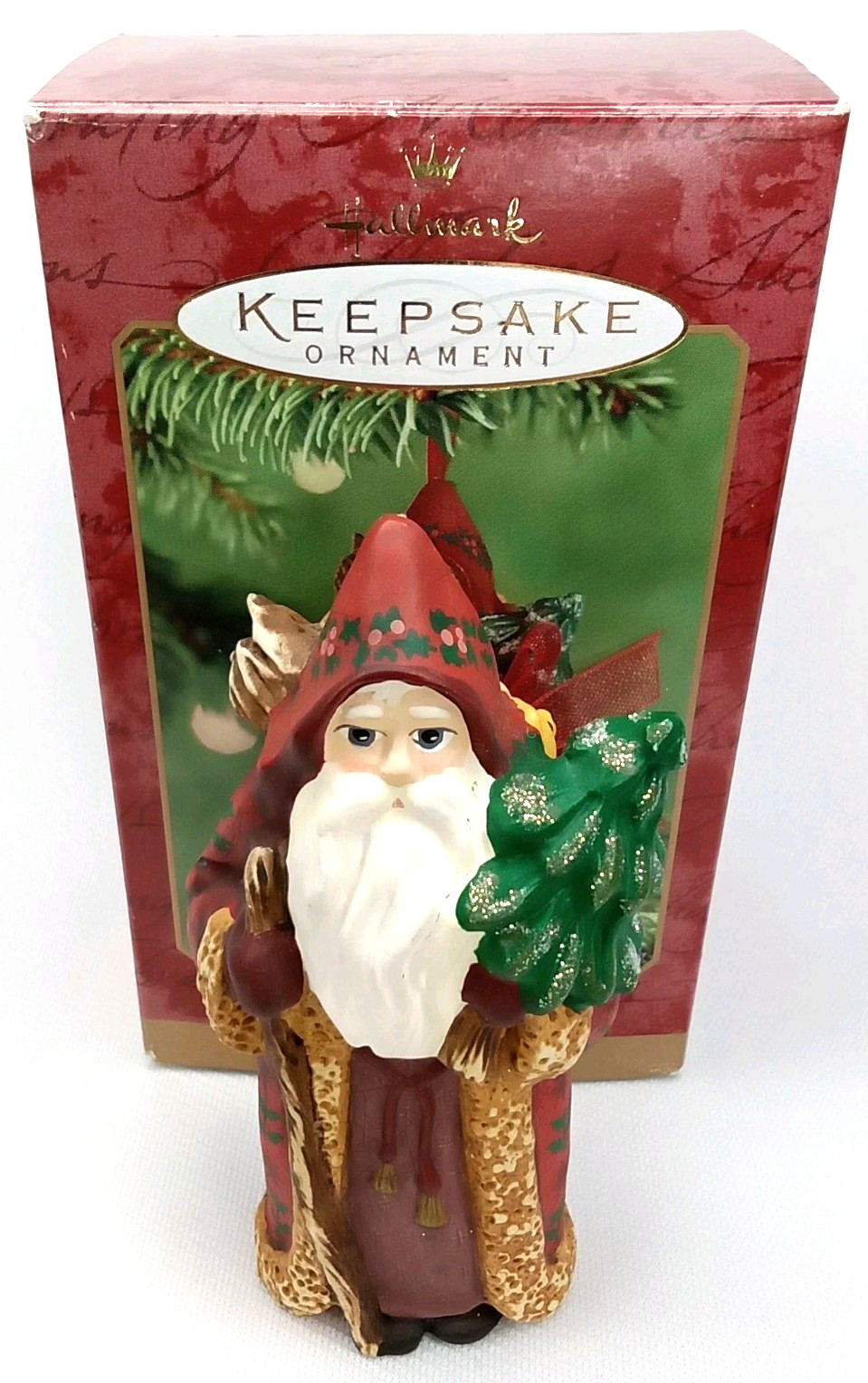 Vintage 2001 Old World Santa Hallmark Christmas Ornament With Original Box