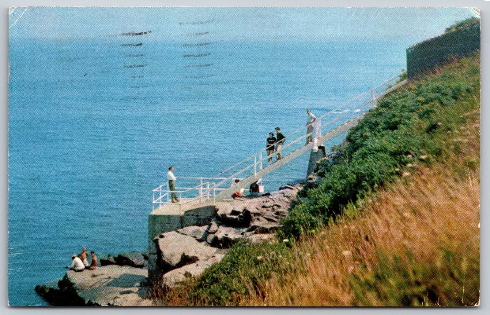 Newport Rhode Island 40 Steps at Cliff Walk Postcard PC225