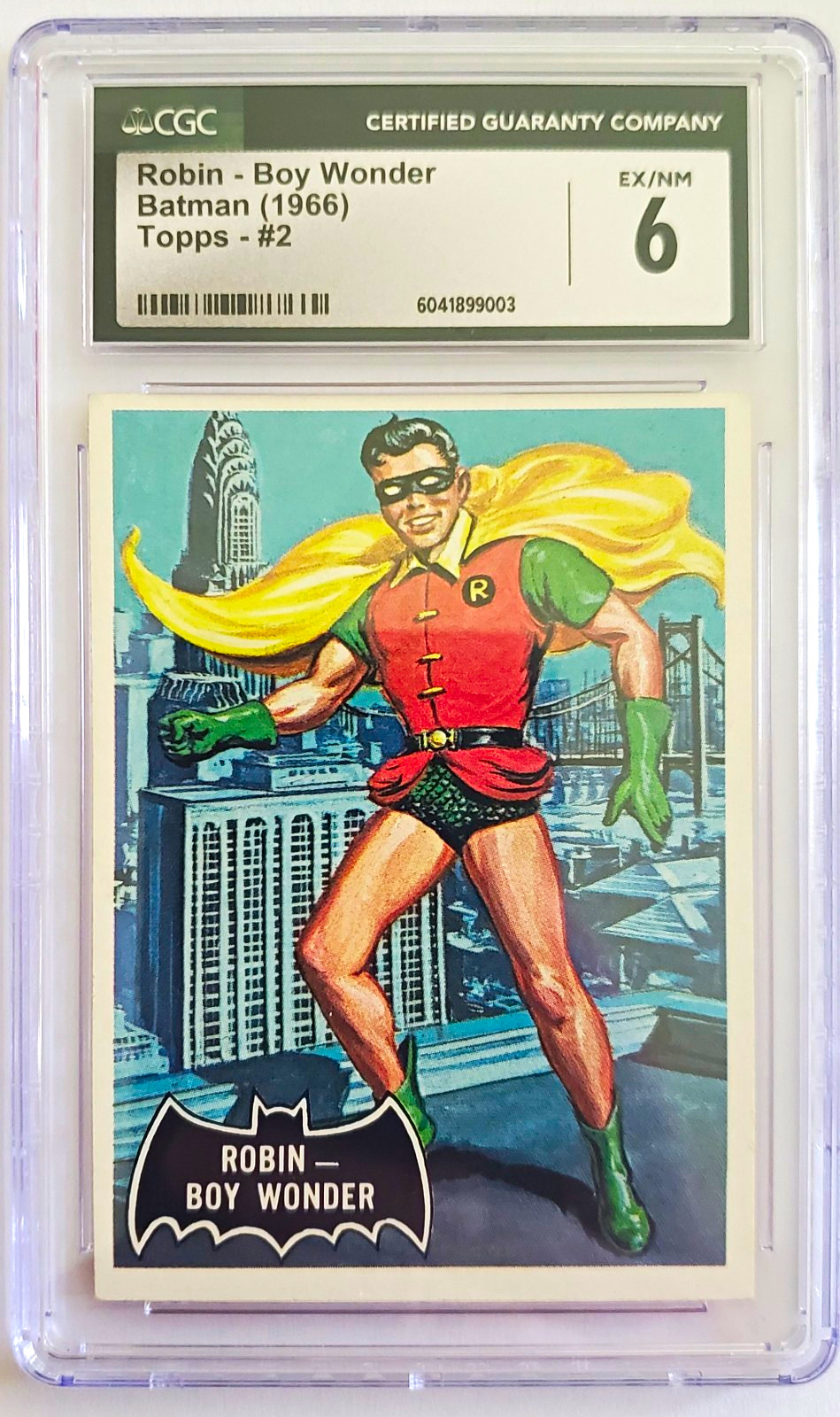 Topps 1966 Batman Robin - Boy Wonder #2 CGC 6 Graded Non-Sport Card