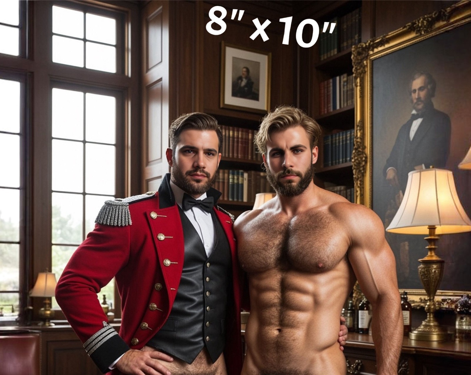 Shirtless Muscle Studs Beefcake Hunks 8x10 Fantasy Photo Photograph Reprint 1794 Shirtless Muscle Studs Beefcake Hunks 8x10 Fantasy Photo Photograph Reprint 1794