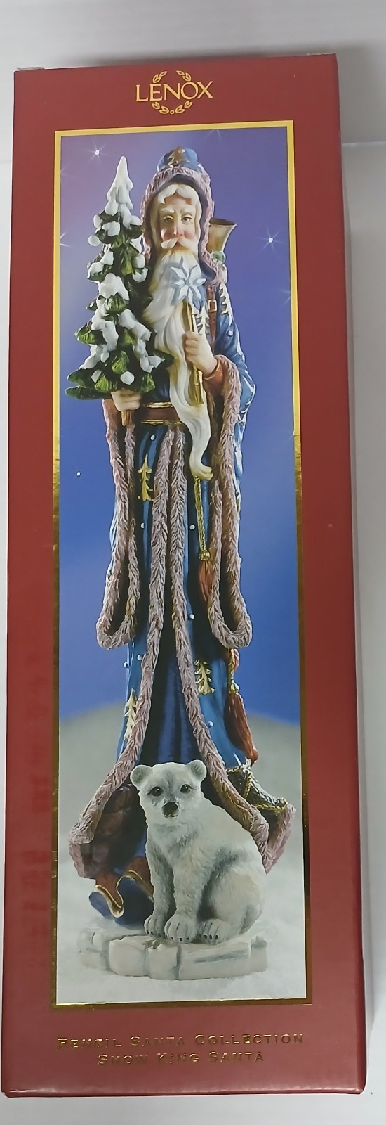Lenox Pencil Santa Collection “The Snow King” Vintage