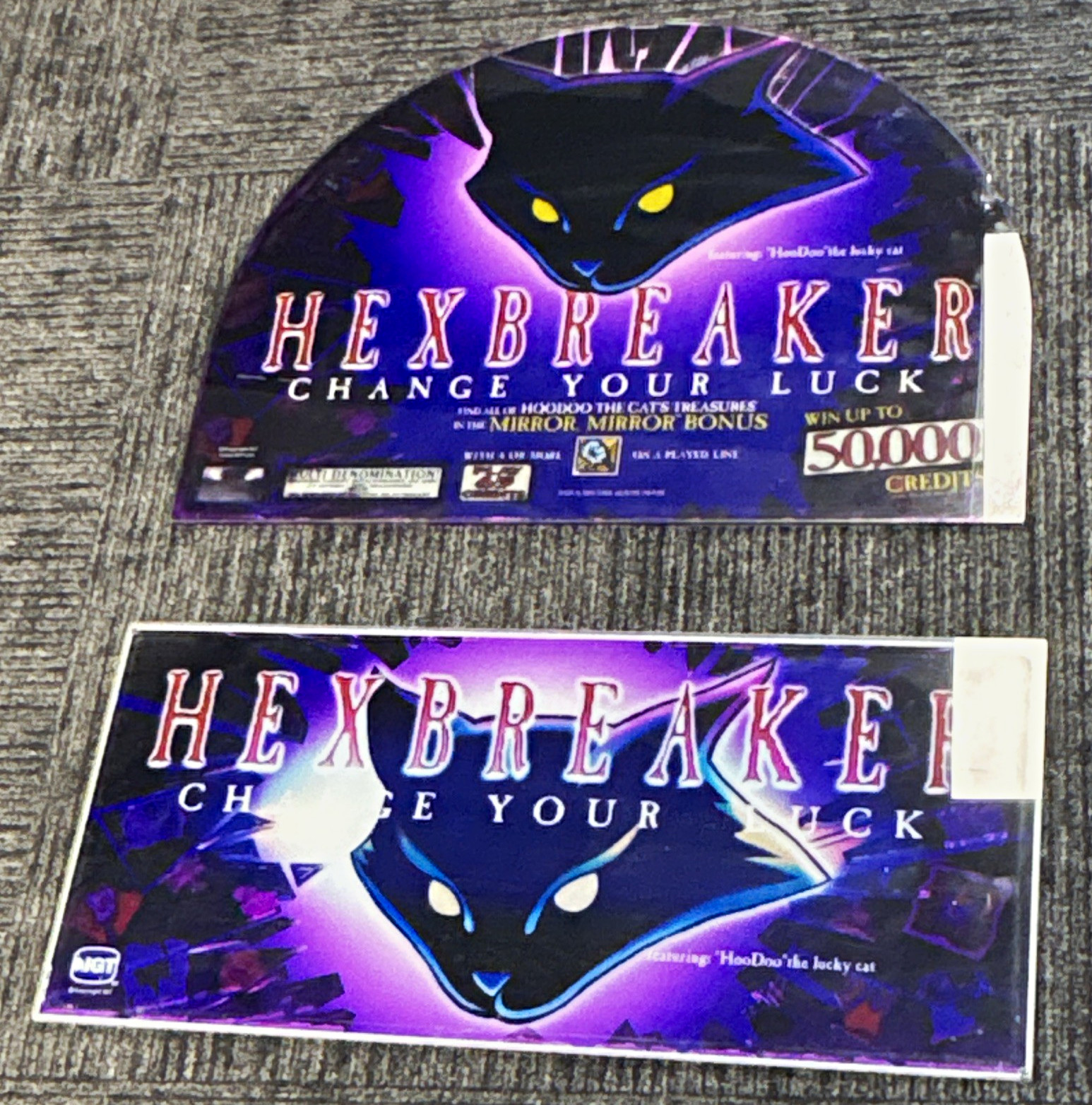IGT Hexbreaker Change Your Luck Slot Machine Replacement Glass/Decal Set