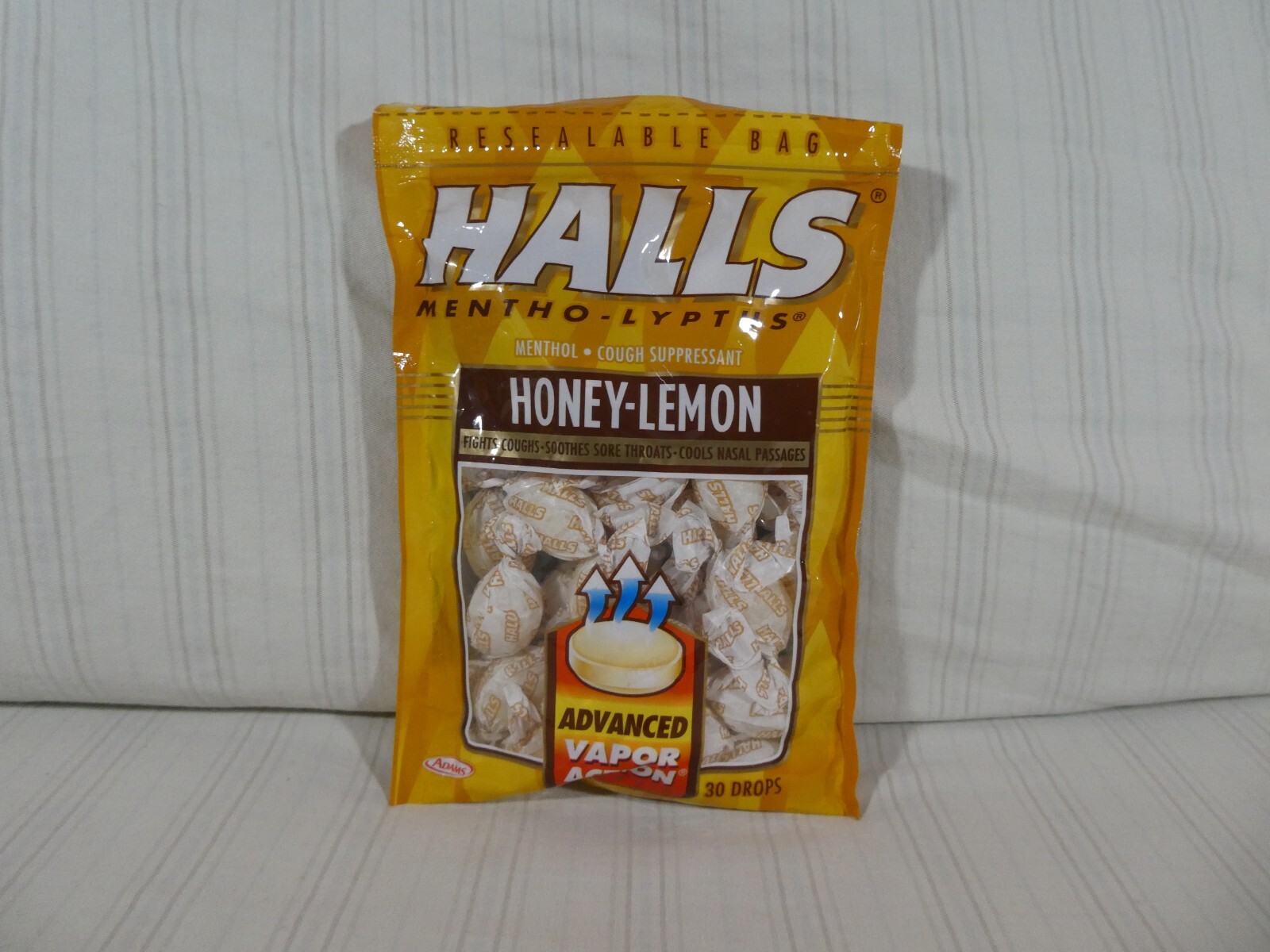 Vintage Halls Honey-Lemon Cough Drops NOS Mentho-Lyptus 1997 NOS Menthol Q2