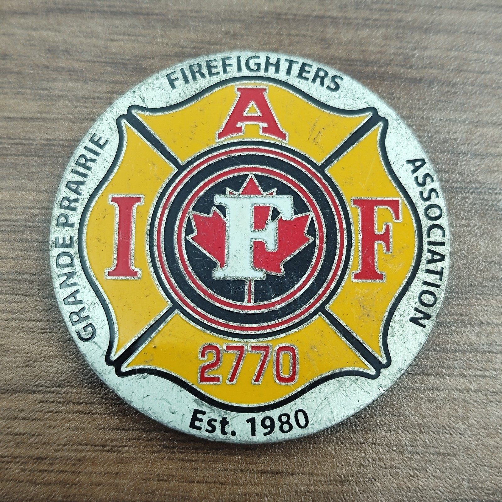 Grande Prairie Fire Department Challenge Coin