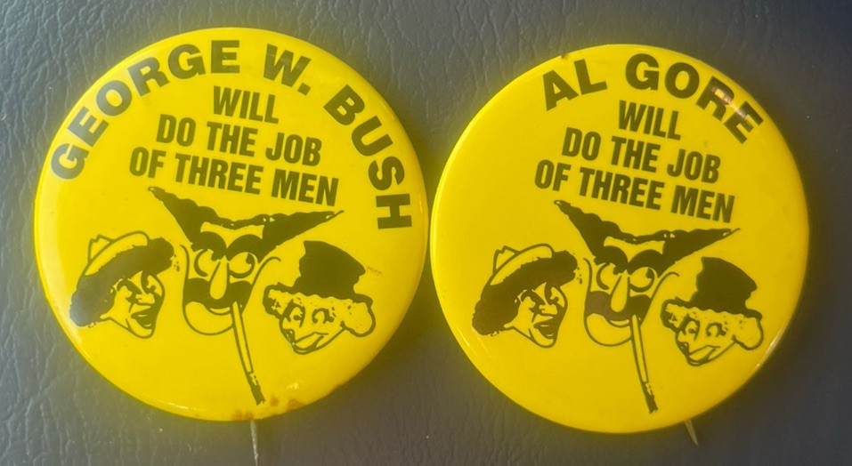 TWO 2000 Will Do THE JOB OF THREE MEN Marx Brothers anti Bush Gore 2.5\