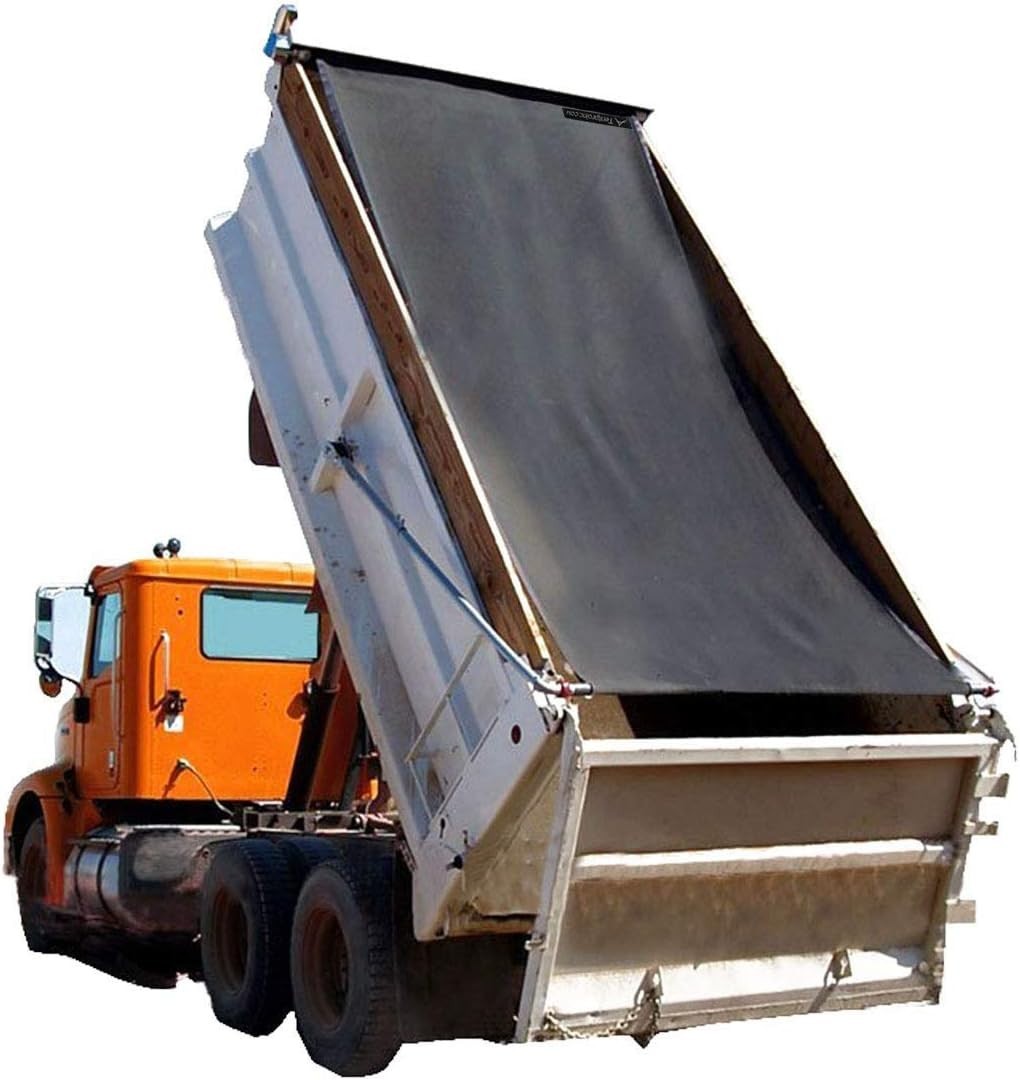 Dump Truck Mesh Tarp for Dump Trailer Cover with 6'' Pocket, 7'X22' Reinforced 