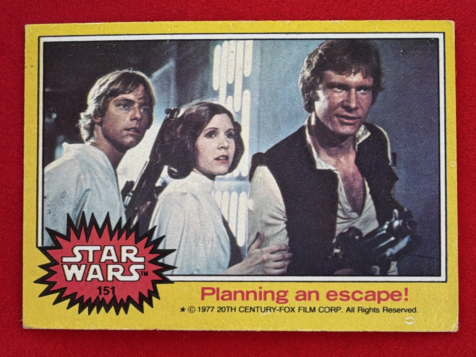 1977 Topps Star Wars Base Set Card #151 - “Planning an escape”