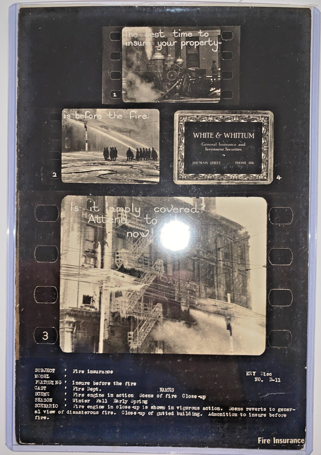 1920s White & Whittum 165 Main St. Saco, Maine Storyboard Silent Film Ad Proof 1920s White & Whittum 165 Main St. Saco, Maine Storyboard Silent Film Ad Proof