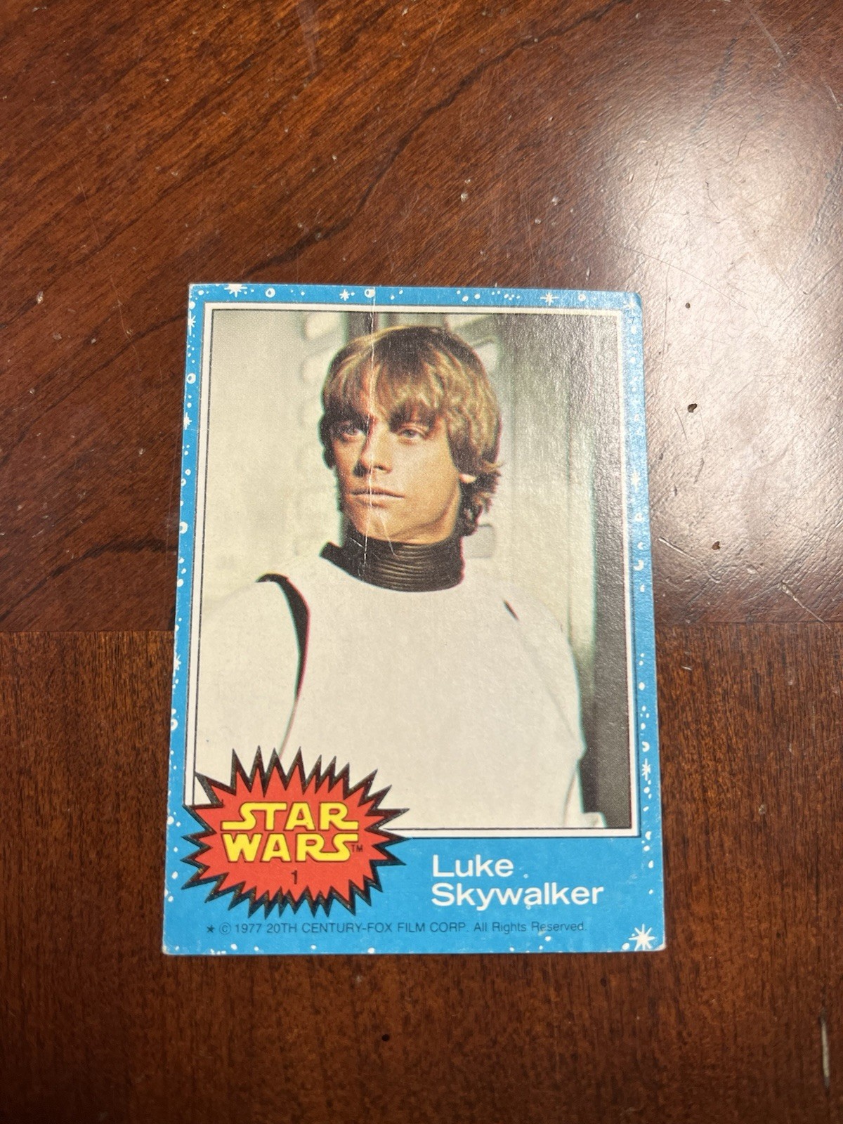 1977 STAR WARS SCANLENS #1 LUKE SKYWALKER RC rare 