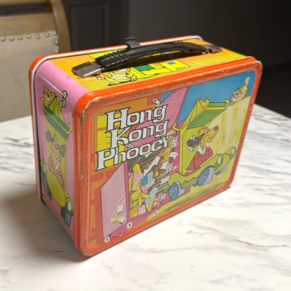 Hong Kong Phooey Metal Lunchbox, Metal Construction, Metal Material