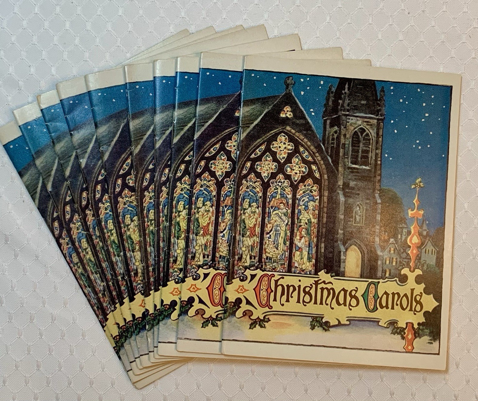 Christmas Carol Booklets Vintage 1954 Lot Of 10 John Hancock Insurance 16 Pages