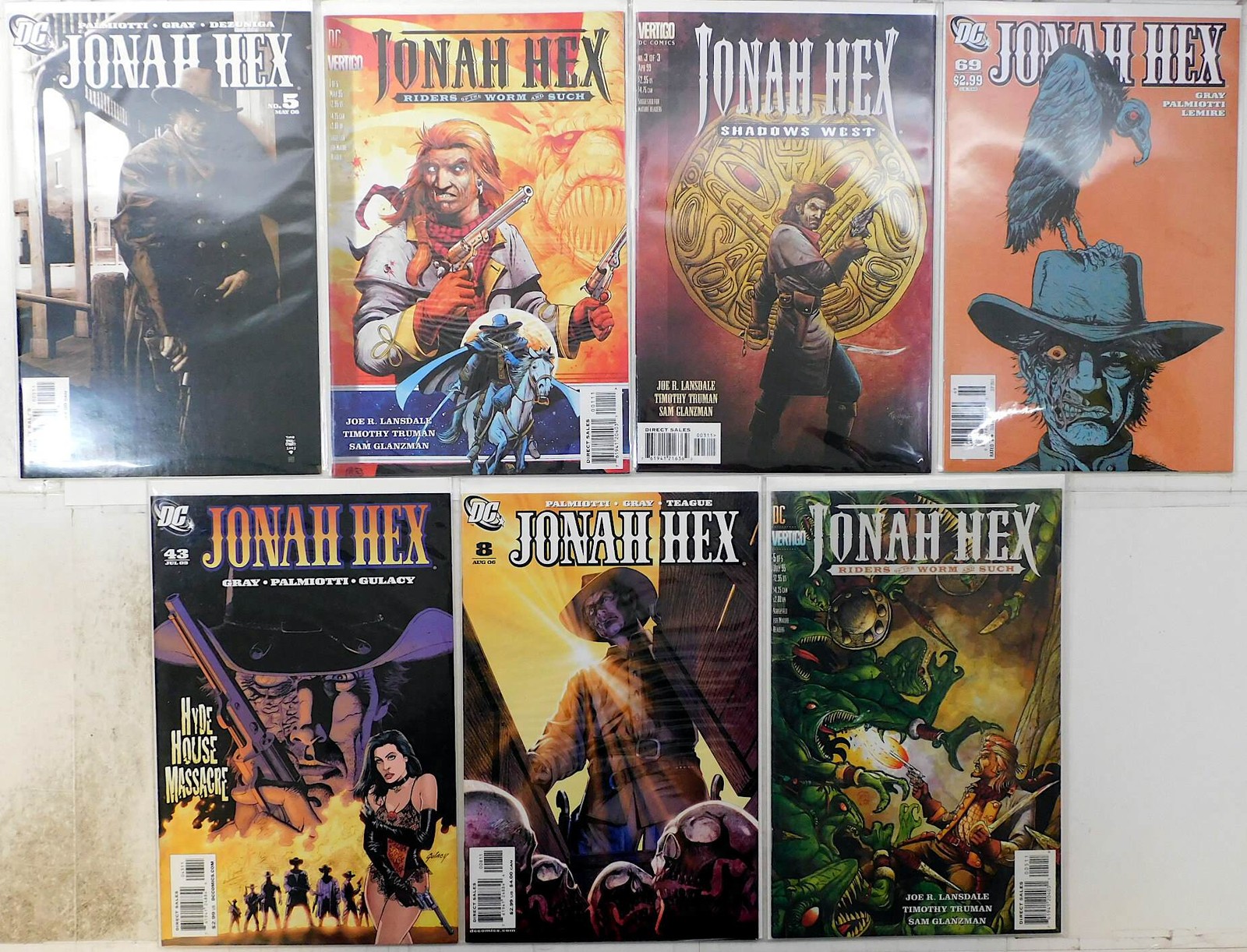 Jonah Hex Lot 7 #2nd 5, 8, 43, 69 Riders 1, 5 Shadows West 3 1995 Vertigo Comics Jonah Hex Lot 7 #2nd 5, 8, 43, 69 Riders 1, 5 Shadows West 3 1995 Vertigo Comics