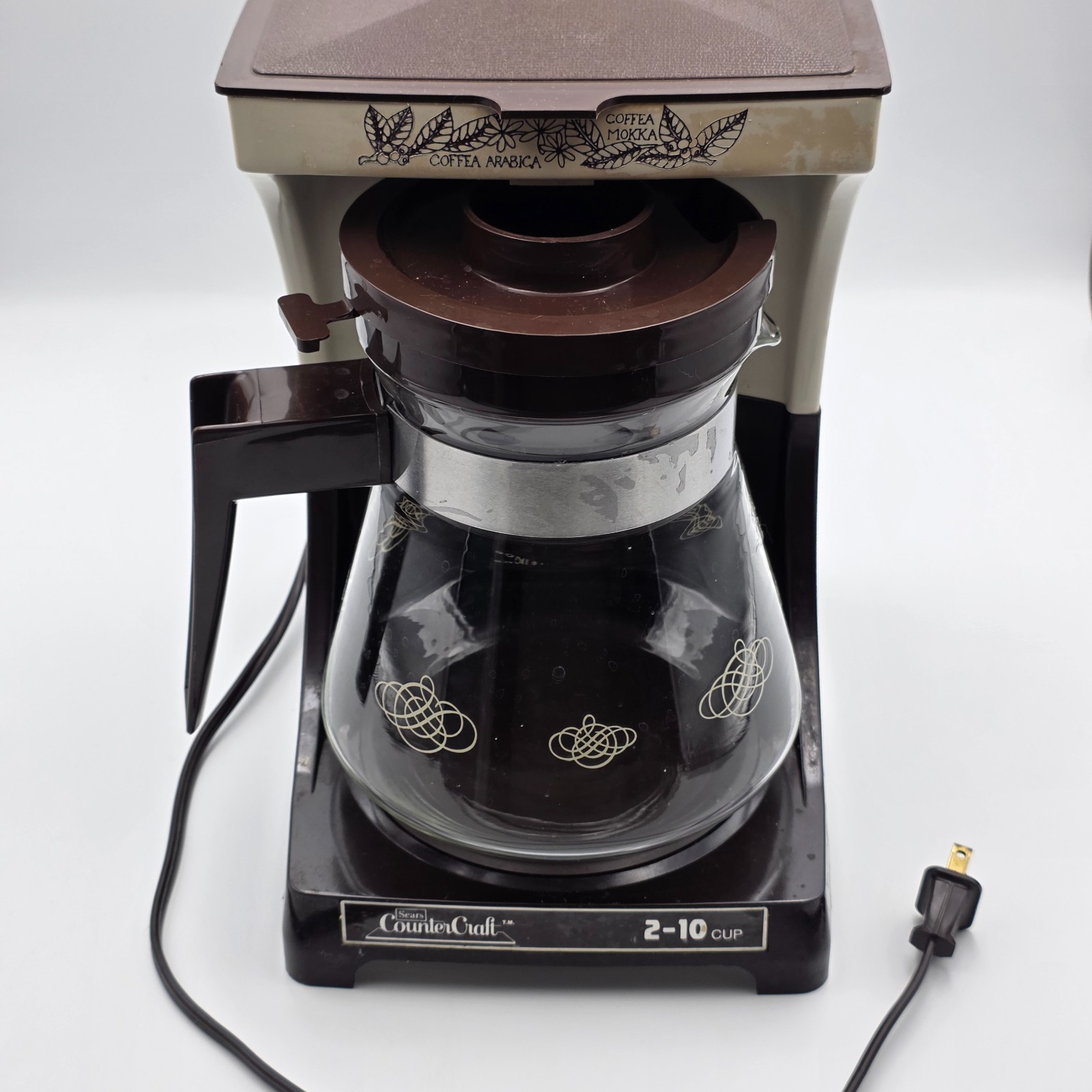 Vintage Sears Counter Craft Coffee Maker 165.671191 10 Cup Drip Tested Works