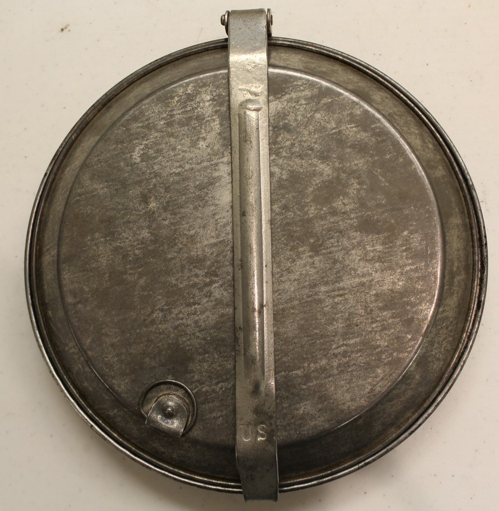 SAW Spanish  American War / Indian War USMC Army rare round pie pan mess kit
