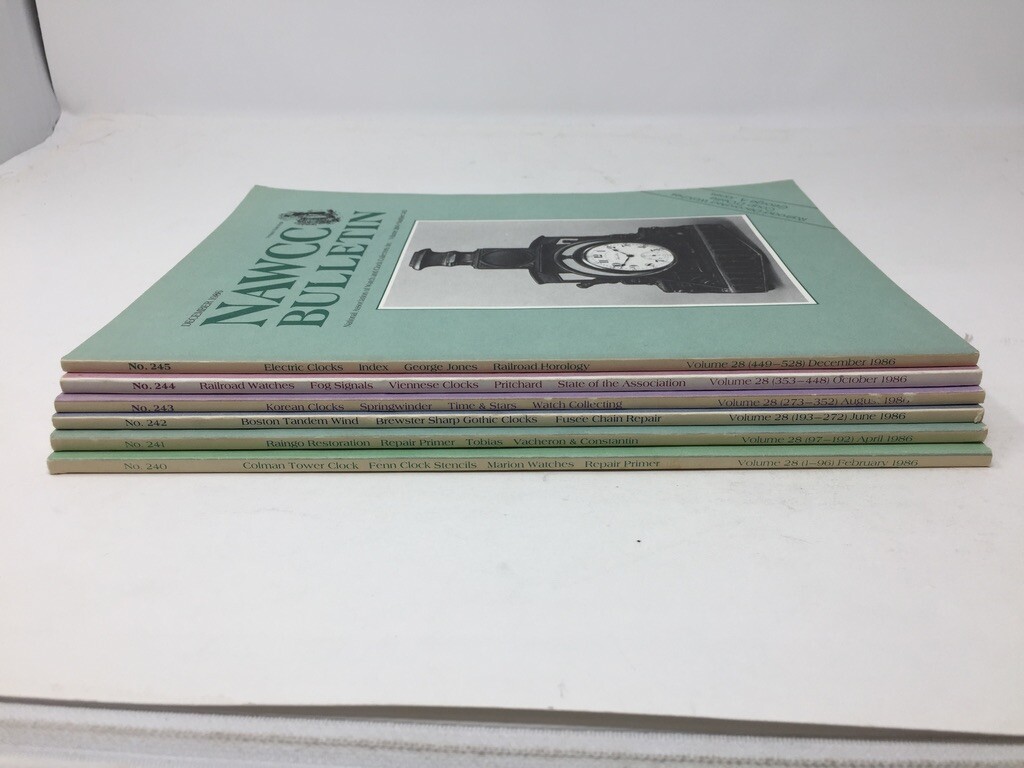  1986 NAWCC Bulletins, , No. 240 - 245