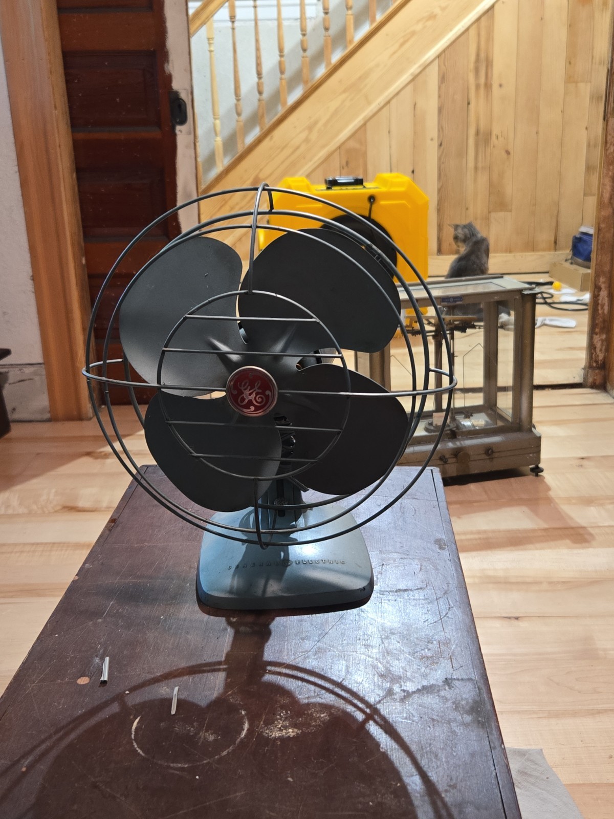 1950s GE Oscillating Tabletop Fan, Needs A Switch.....