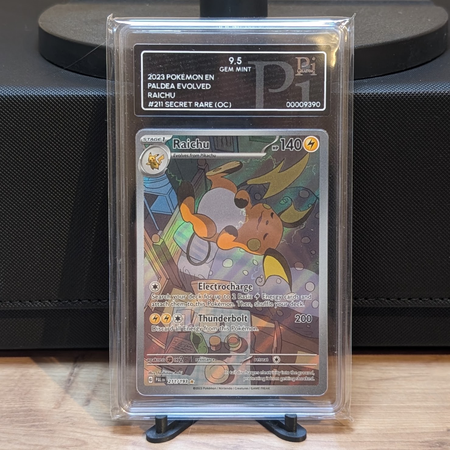 Raichu 211/193 SV02: Paldea Evolved Lightning Pi Granding 9.5 GEM MINT Pokemon K Raichu 211/193 SV02: Paldea Evolved Lightning Pi Granding 9.5 GEM MINT Pokemon K