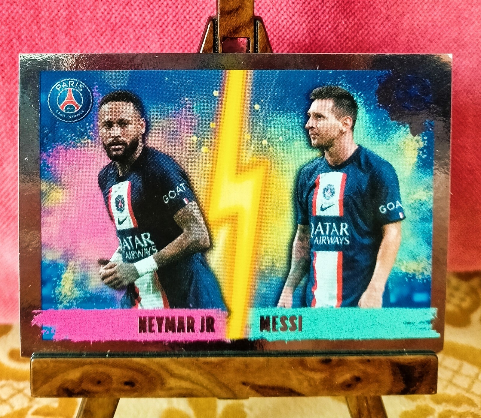 2022/23 Topps UEFA Champions League - Neymar JR - Messi - Paris Saint Germain 