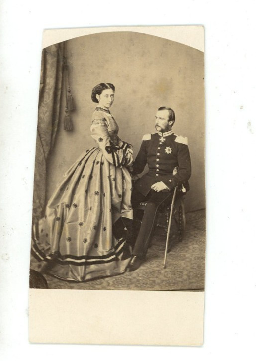 Vintage CDV Grand Duke Louis & Princess Alice Grand Duchess of Hesse