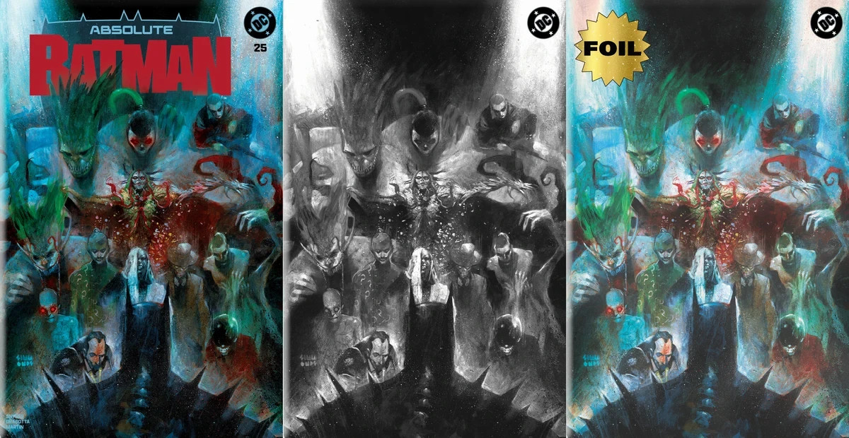 ABSOLUTE BATMAN #25 MARTIN SIMMONDS EXCLUSIVE VARIANT COVER SET LTD
