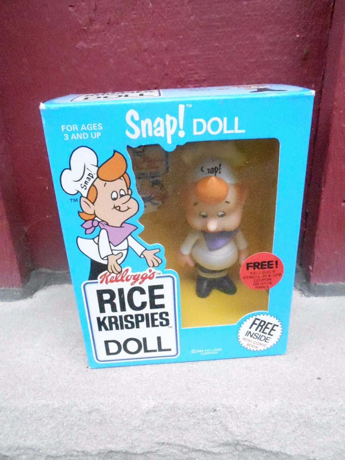 NRFB Kellogg\'s 1984 Vinyl SNAP Doll - Rice Krispies Collectible (NBS5)