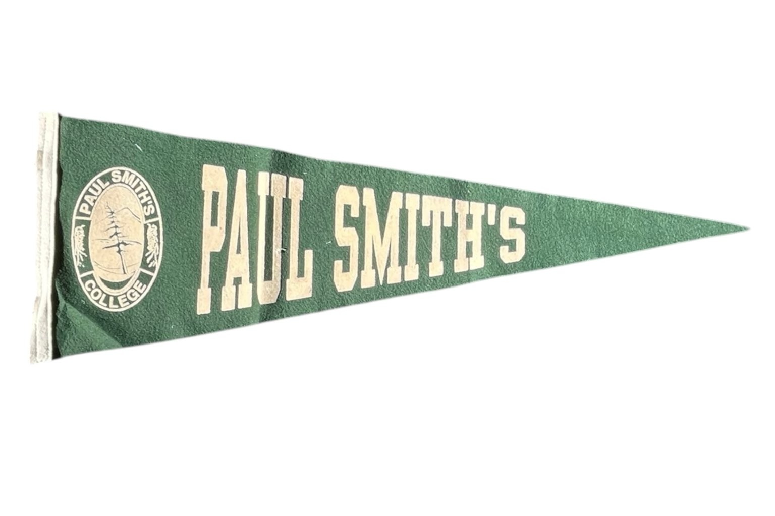 Vintage Paul Smith\'s College Pennant 25 Inch Flocked Felt