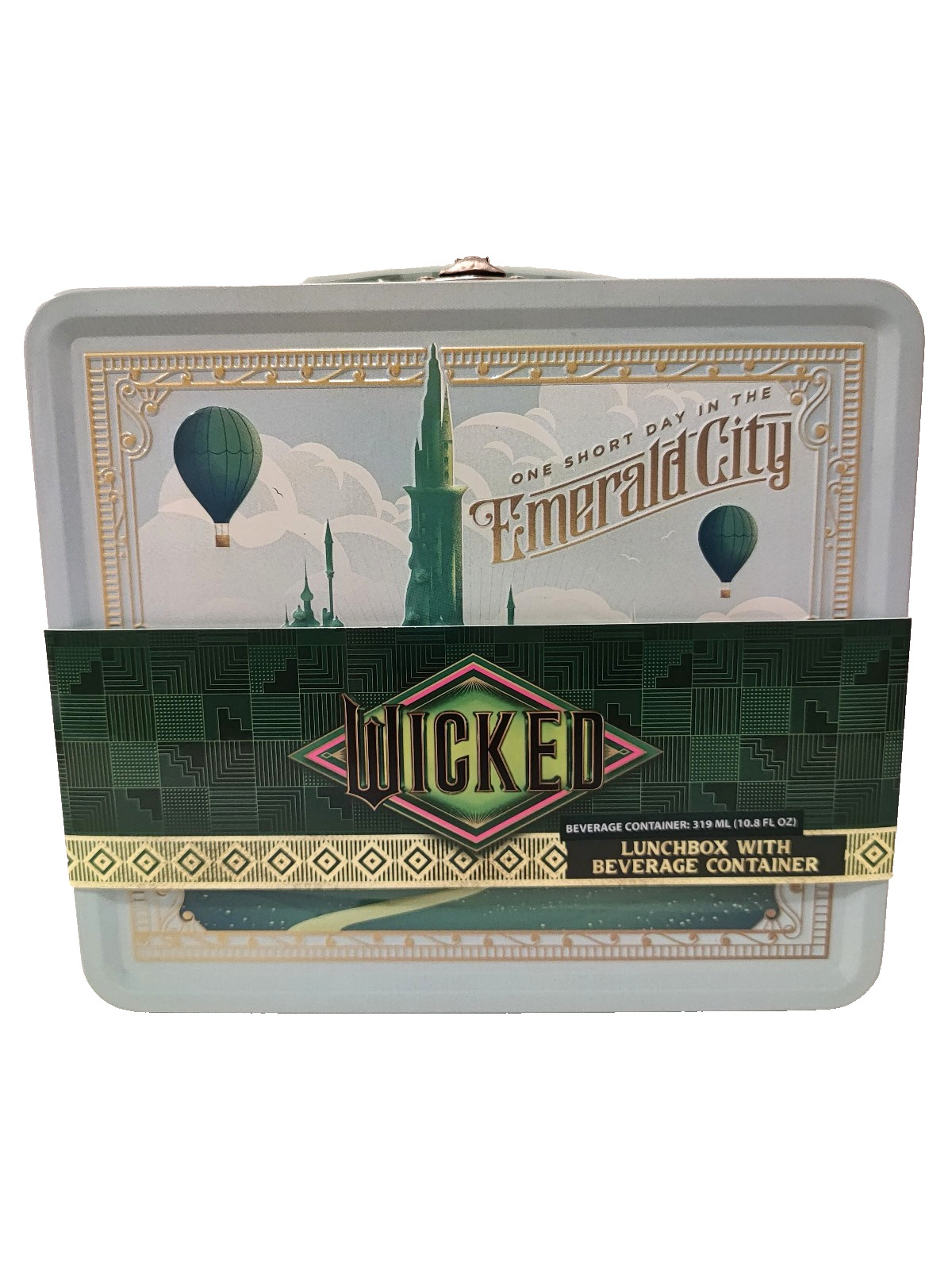 Wicked Emerald City Metal Lunchbox With Soup Container Vintage Style Limited Run