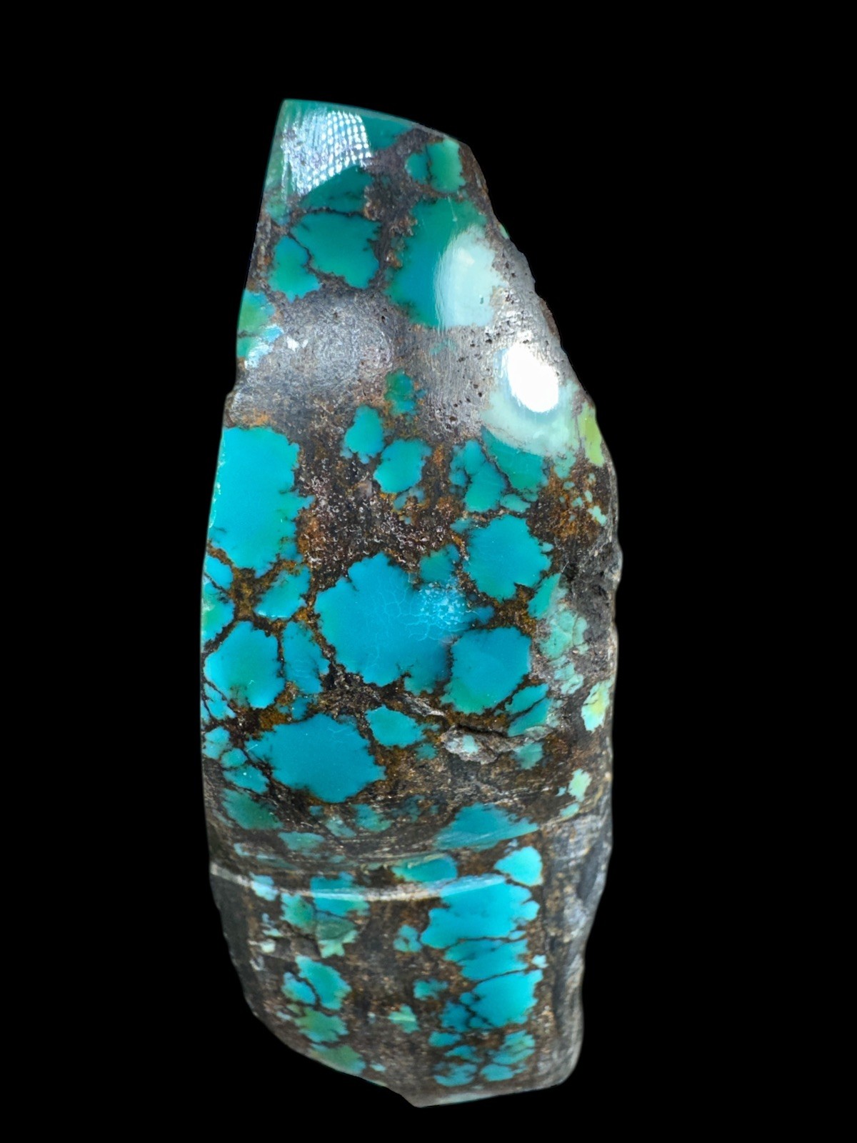 Hubei turquoise rough , excellent lake blue  hard material 